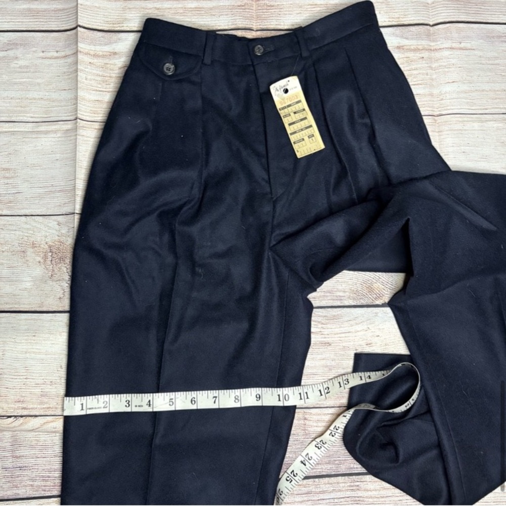 Ralph Lauren navy blue Dress Pants Tailored Wool-Blend - Picture 7 of 8